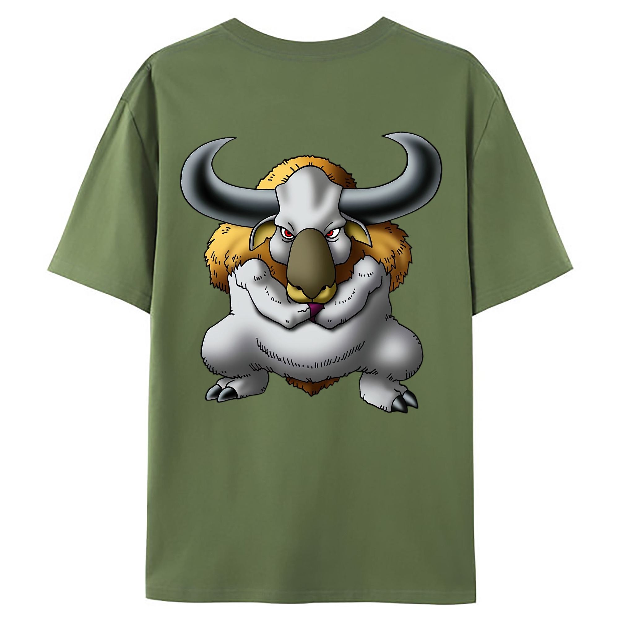 （画像用） ドラゴンクエスト Doragon Kuesuto Dragon Quest 綿100％ メンズ半袖Tシャツ（バックプリント） 通気性
